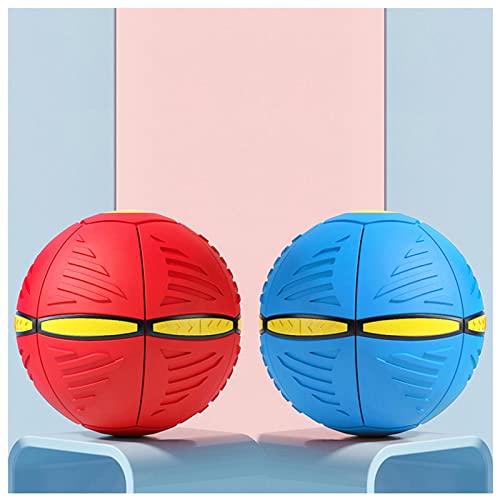 HARIPYER Haustier-Fliegender Untertassenball, UFO-Spielzeug, Fliegender Ball Mit Blinkenden Lichtern, Frisbee-Ball, Kreativer Dekompressionsball, Haustierspielzeug Für Draußen, Grün – 1 Stück/2Pcs von HARIPYER