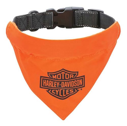 Harley-Davidson Hundehalsband Bar&Shield orange, L von HARLEY-DAVIDSON