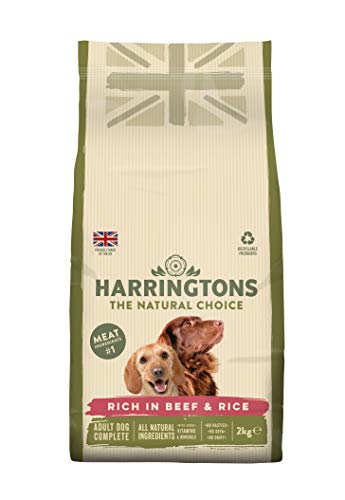 Harringtons Rind und Gemüse Hunde Trockenfutter (2 kg) (kann variieren) von HARRINGTONS