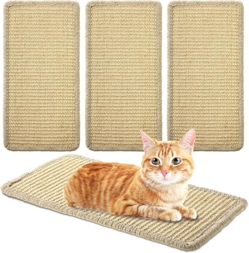 HASA zone 3 Kleine Kratzmatte Katze, 40 x 20 cm Sisalmatte Kratzteppich Katze, um Katzenkratzern Vorzubeugen und Teppiche und Wände zu Schützen von HASA zone