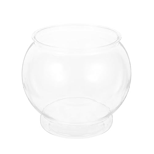 Desktop-Aquarium Candy Dish Büro Schreibtisch Goldfisch Schüssel Golden Bowls Globe Tank Home Kunststoff Desktop Das Haustier Runde Aquarium Dekor Fischschale von HASMI