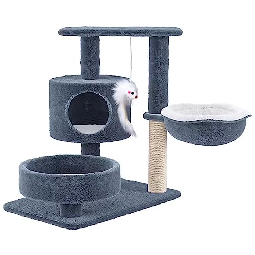 Kratzbaum Klein, Kratzbaum Cat Tower Stern Mond Wolke Cat Klettergerüst Rosa Sisal Katzenspielzeug Nette Katze Wurf Katze Scratcher Katze Springen Plattform (Color : 1) von HAVERN