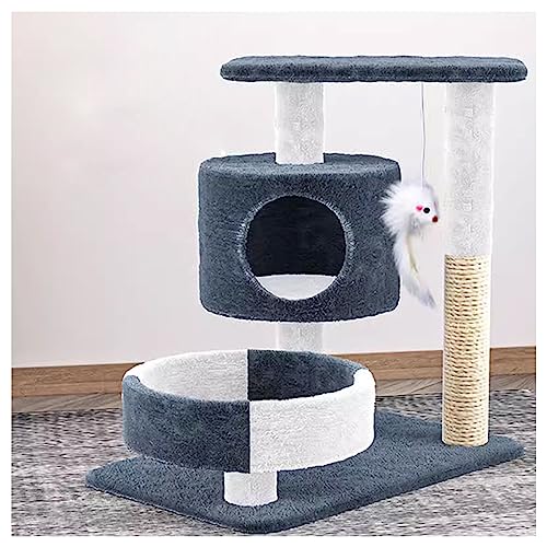 Kratzbaum Klein, Kratzbaum Cat Tower Stern Mond Wolke Cat Klettergerüst Rosa Sisal Katzenspielzeug Nette Katze Wurf Katze Scratcher Katze Springen Plattform (Color : 1) von HAVERN