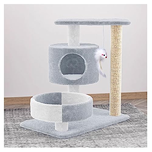 Kratzbaum Klein, Kratzbaum Cat Tower Stern Mond Wolke Cat Klettergerüst Rosa Sisal Katzenspielzeug Nette Katze Wurf Katze Scratcher Katze Springen Plattform (Color : 2) von HAVERN