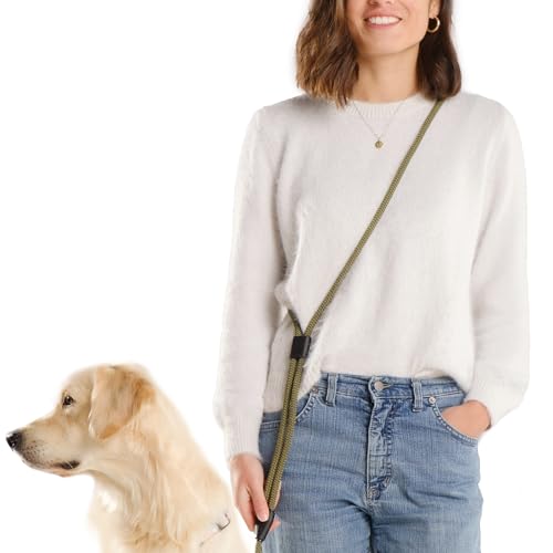 Hands-Free Hundeleine, 2 Meter Leine, stufenlos Verstellbarer Bauchgurt, Laufleine, Joggingleine, 3 in 1 Multifunktionsleine für große und kleine Hunde, Trainingsleine, Jagdleine, Tauleine von HAVNBERG