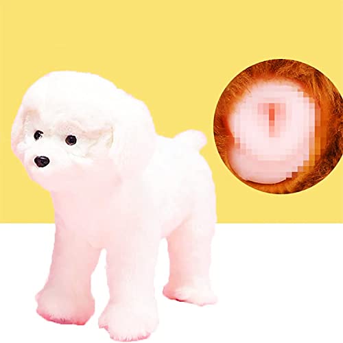 Hundeschlaf-Estrus-Spielzeug, Vent-Sex-Silikon-Simulations-Hundepaarungsspielzeug, männliches Haustier Estrus Vent-Hundespielzeug,Weiß,20cm / 7.8inch von HBIAO