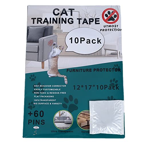 Cats Scratc Kratzband für Katzen, Möbelschutz für Sofatüren, Matratze, transparent, 10 Stück von HDKEAN