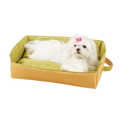 HDKEAN Hunde-/Welpenbett, wasserdichte Basis, faltbares Kissen, Sofa für kleine bis große Haustiere, kreatives Haustierbett von HDKEAN