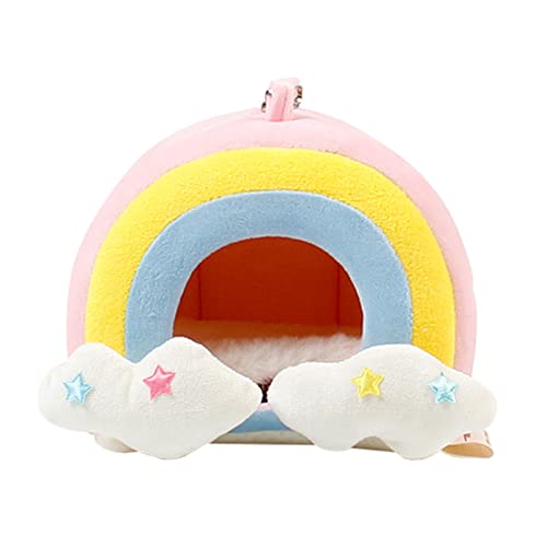 HDKEAN Kleintier-Hängematte, weiches Bett, Winter, warmes Haus für Papageien, Hamster, Spielkäfig-Dekoration von HDKEAN