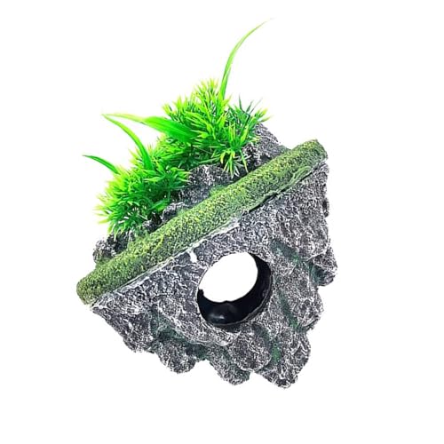 HDKEAN Landschaft, geheiligte Höhlen-Verstecke, Aquarien, Dekorationen für Aquarien, Terrarien, Garnelen, Stein, Ornamente von HDKEAN