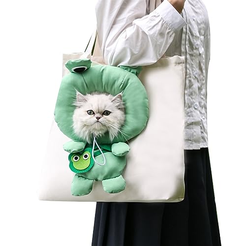 Katzentragetasche für Welpen oder Katzen, Haustier-Head-Out-Katze, Cartoon-Thema, schönes Design, großes Fassungsvermögen von HDKEAN
