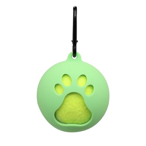 Leichter Tennisballhalter mit Hundeleinen-Befestigung, freihändige Haustierball-Abdeckung, tragbarer Tennisball-Clip, freihändige Haustierball-Abdeckung, flexibel und langlebig von HDKEAN