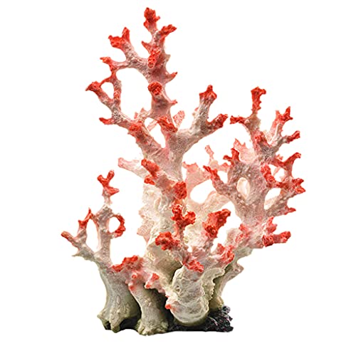 HDOYTXXM Künstliche Korallenpflanze Polyresin Große Korallenornamente Aquarium Dekoration Für Fische Für Landschaftsdekoration 22 1 X 18 1 X 2 9 cm von HDOYTXXM