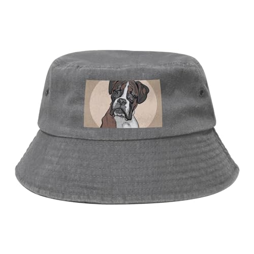 HDTVTV Hund Boxer, Bucket Hat Sonnenhut Erwachsene Fischerhut Läufermütze Fischerhüte von HDTVTV