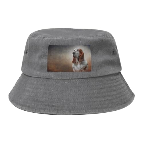 Hund Basset Hound, Bucket Hat Sonnenhut Erwachsene Fischerhut Läufermütze Fischerhüte von HDTVTV