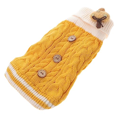 HEALEEP 1stk Kleidung Für Haustiere Fleecepullover Für Hunde Haustier Hund Pullover Haustier Hund Warme Kleidung Strickwaren Winter Hundekleidung Hundeanzug Gestrick Verdicken Einstellen von HEALEEP