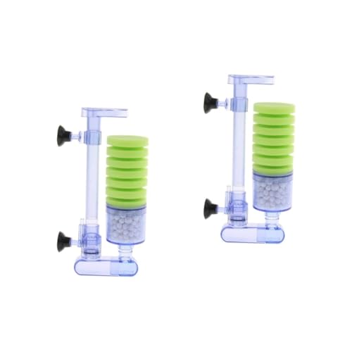 HEALEEP 2St biochemischer Schwamm Aquarium Pumpe Schwammfilter Teleskoprohr Filter für Aquarien Sieb pneumatischer biochemischer Tank wandmontierter Filter An der Wand montiert Toilette von HEALEEP