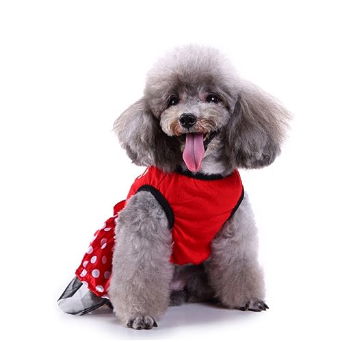 HEALEEP Haustier Weihnachtskleid Hunde-Halloween-Hoodie Haustierkleidung Weihnachtskostüm Für Haustiere Weihnachts-Haustier-Outfit Weihnachtshundehemd Polyester Weihnachten Hundekleidung von HEALEEP