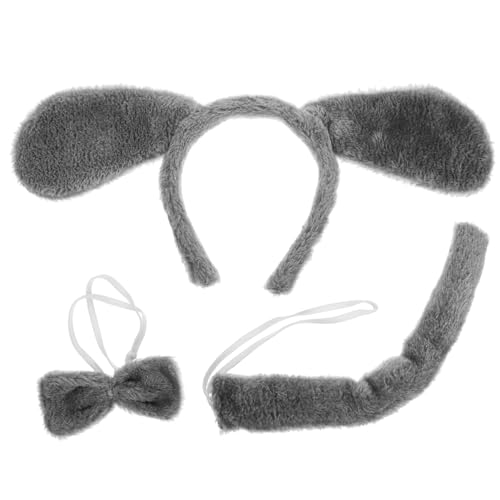 HEALEEP Hundekostüm Set mit Kopfband und für Welpen Plüsch Cosplay Zubehör für Partys Bühnenaufführungen und Halloween für Lustiges Tier Outfit HEALEEP Hundekostüm Set mit Kopfband und für Welpen Plüsch Cosplay Zubehör für Partys Bühnenaufführungen und Halloween für Lustiges Tier Outfit von HEALEEP