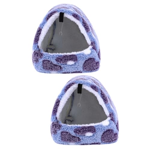 HEALEEP Warmer Schlafsack 2st Hängematte Für Hamster Einstreu Für Hamster Wandmontiertes Haustierbett Gepolsterter Schlafsack Guinea Flanell Baumwolle Baumwollnest An Der Wand Montiert von HEALEEP