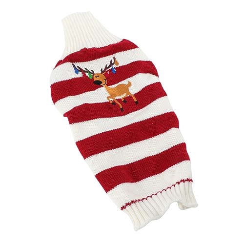 HEALEEP Weihnachtspullover Welpenkleidung Weihnachten Hund osterkostüm Katzenkleidung Kleider Kleiner Hundepullover Weihnachtskleidung für Haustiere Herbst und Winter Hundekleidung Mantel von HEALEEP