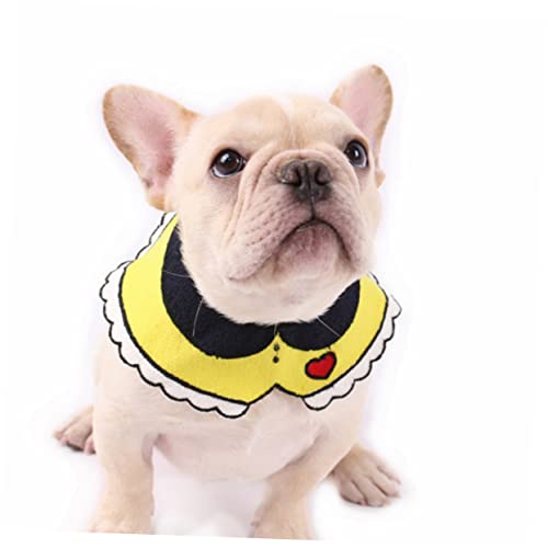 HEALEEP Pet Neckerchief Adjustable Saliva Towel Für Katzen Und Hunde Waschbares Halstuch Für Welpen Und Kätzchen Gelb s HEALEEP Pet Neckerchief Adjustable Saliva Towel Für Katzen Und Hunde Waschbares Halstuch Für Welpen Und Kätzchen Gelb s von HEALEEP