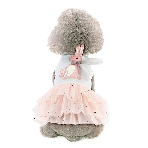 HEALEEP für Hunde Katzen Kostümkleid Welpen-Outfits Welpenkleidung Outdoor-Kleidung für Hunde Partykleidung für Haustiere Hochzeit Rock Pyjama Hundekleidung Brautjungfer Weiß von HEALEEP