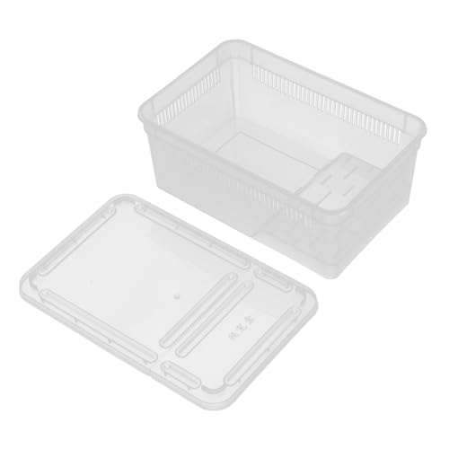HEATSHAKING Kasten Futterbox für Reptilien Schlangenkäfig Panzerset für Schildkröten Behälter für Mehlwürmer Schildkrötenwanne kleines Reptilienbecken Plastik Transparent HEATSHAKING Kasten Futterbox für Reptilien Schlangenkäfig Panzerset für Schildkröten Behälter für Mehlwürmer Schildkrötenwanne kleines Reptilienbecken Plastik Transparent von HEATSHAKING