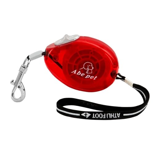 Hundeleine 3m Haustierhund -Leine Einziehbares Haustier Puppy Hunde -Leine Automatisch Ausgangs Bleigürtel Walking -Laufseil for kleine Hunde Haustier Leinen (Color : Red, Size : 3m) von HEBBES