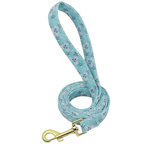 Hundeleine Nylon bedrucktes Hund Leine Pet Welpe Katze Leine Walking -Training Leine Blei -Leinen Gurtgürtel Seil Haustier Leinen (Color : 090green, Size : A) von HEBBES