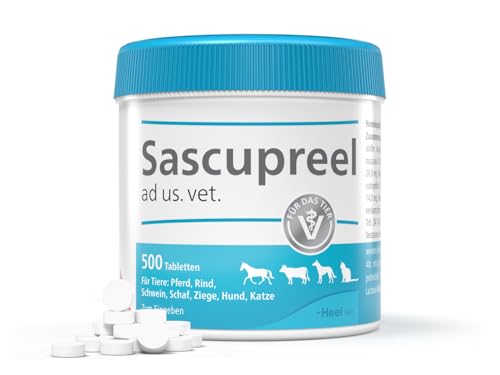 Sascupreel ad us. Vet. 500 Tabletten | Natürliches Tierarzneimittel für Hunde, Katzen, Pferde u.a. | Made in Germany von HEEL