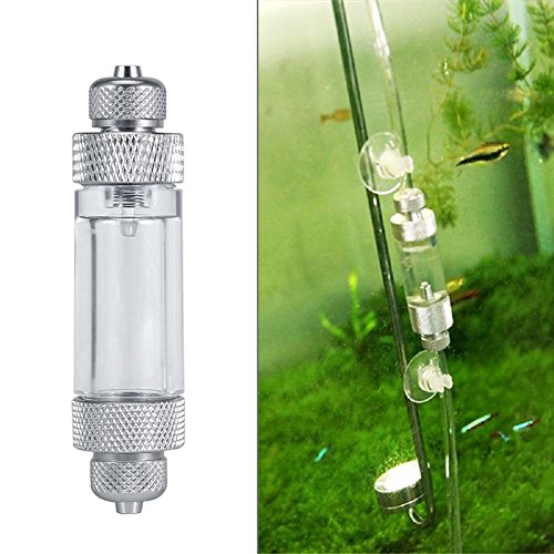 CO2 Blasenzähler, CO2 Aluminiumlegierungs Aquarium Diffusor Regler Behälter Wartung werkzeug für Kohlendioxid Messung(Single Head) von HEEPDD