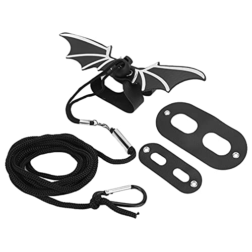 Eidechsenleine, Eidechsen Fliege Set Bartagamen Fliege Set Haustier Dekoration Reptilienleine Outdoor für Bartagamen Eidechse(Silbernes Zugseil) von HEEPDD