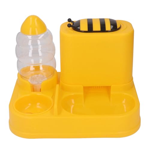 Gravity Feeder Katzen-Trockenfutter- und Wasser-Set, 2-in-1 Automatischer Katzenfutterspender und Wasserspender, Tierfutter-Wassernäpfe für Kleine Bis Mittelgroße Welpen, von HEEPDD