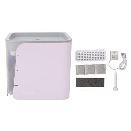 HEEPDD 2L Katzen-Trinkbrunnen, IPX8 Wasserdichtes USB-Netzteil Automatische Zirkulation Haustier-Wasserspender für Kleintiere, Katzen, Hunde (Lila) von HEEPDD