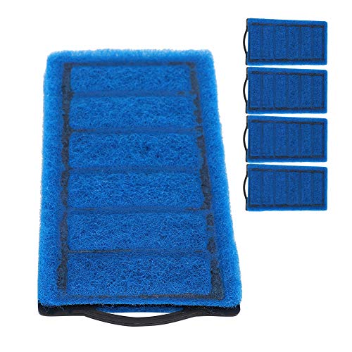 HEEPDD 4 Stück Blaue Filterkartuschen, 4 Stück Blaue Filterkartuschen Kohlefilterelement Ersatzelement Aquarium Filter Tank Filterkartuschen Aquarium Zubehör für Schildkrötenbecken, von HEEPDD