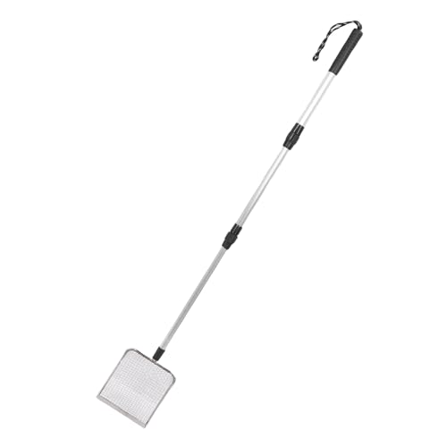 HEEPDD 42in Katzenstreu Schaufel, Ausziehbarer Langes Langgriff Kitty Sifter Schaufel Abtrennbarer Mesh Edelstahl Poop Sifter Scooper Caddy für Home Garden Beach HEEPDD 42in Katzenstreu Schaufel, Ausziehbarer Langes Langgriff Kitty Sifter Schaufel Abtrennbarer Mesh Edelstahl Poop Sifter Scooper Caddy für Home Garden Beach von HEEPDD