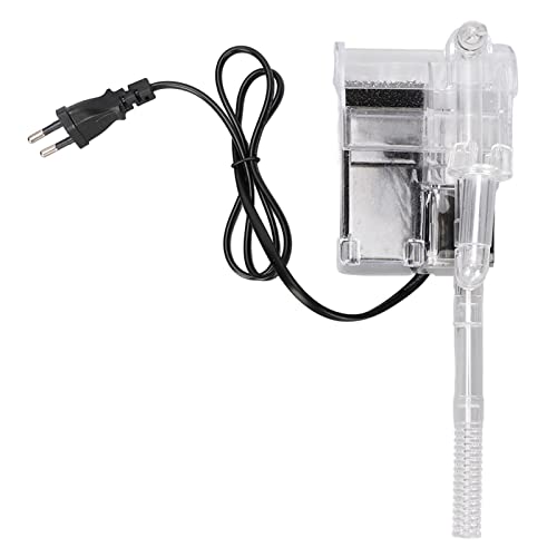 HEEPDD Aquarienfilter, 3,5 W, 280 L/h, Kleiner Fischtank-Powerfilter mit Sauerstoffverstärkung für Aquarien (EU-Stecker 220 V) von HEEPDD