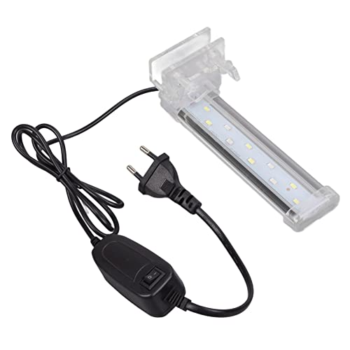 HEEPDD Aquarium Clip Lampe Kristall Kunststoff Wasserdicht Zuverlässige Heavy Duty Aquarium Licht EU Stecker 220 V Hohe Helligkeit für Aquarium (WH-160) von HEEPDD