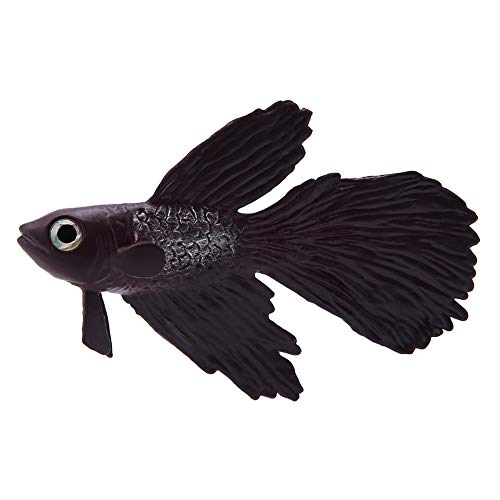 HEEPDD Künstliche Fische, künstliche Fische, Aquarium, Dekoration, künstliche Ornamente, Silikon für Aquarium (Betta-Fisch, braun) von HEEPDD