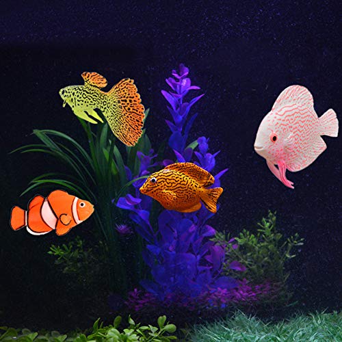 HEEPDD Aquarium Dekoration Ornament, Aquarium Landschaftsbau Ozean Tropische Fische Silikon Künstliche gefälschte Fische für AquariumOrnamente von HEEPDD