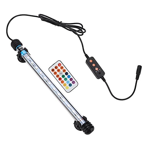 HEEPDD Aquarium-Licht, Unterwasser-LED-Aquarium-Licht-Timing-Funktion für Aquarium (12 Lampenperlen EU-Stecker) von HEEPDD