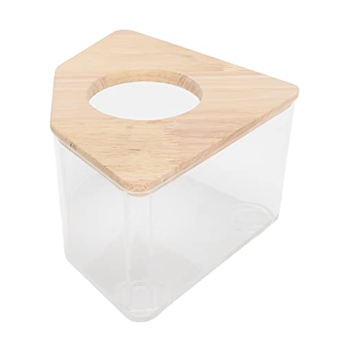 HEEPDD Hamster-Sandbadbox Rechtwinkliger Ventilator Transparentes Hamster-Sandbad für Kleintiere von HEEPDD