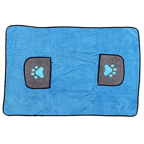 HEEPDD Haustier Badetuch, Super Absorbent Haustier Handtuch Weiche Große Haustier Bad Handtuch Bademantel Dusche Schnelltrocknendes Handtuch für Hunde und Katzen von HEEPDD