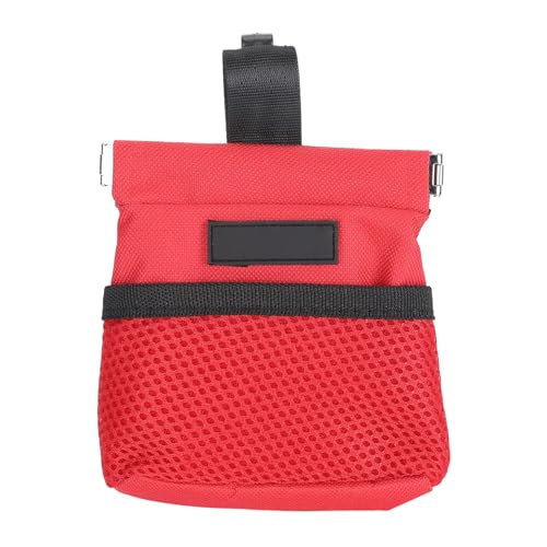 HEEPDD Hundetrainingstasche mit Gürtelclip, Großes Fassungsvermögen, Mehrere Taschen, Vielseitig Einsetzbar, aus Oxford-Stoff, 12 X 11 X 5 cm, Tragbar (Rot) von HEEPDD