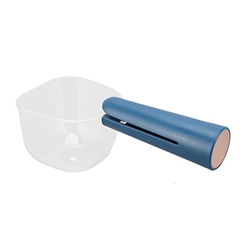 HEEPDD Pet Food Scoop, Quantitative Feeding Clear Scale Cat Food Schaufel Transparent für Zuhause für Welpen (Blau) von HEEPDD