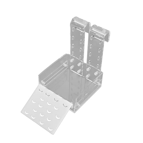 HEEPDD Schildkröten-Zaun-Plattformen, Aquarium-Schildkröten-Plattform, Multifunktional, Transparent, mit Verstellbarem Haken für Kleine Reptilien-Schildkröten-Frösche (TD) von HEEPDD