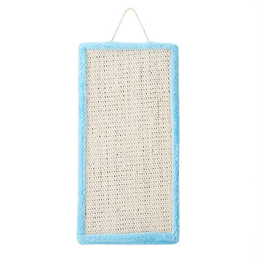 HEEPDD Sisal Cat Scratch Pad, Katzenkatze Kätzchen hängen Katzenminze Scratching Claw Schleifbrett Spielzeug Zubehör(Blau) von HEEPDD