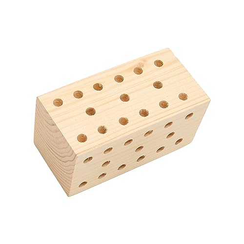 HEEPDD Vogelspielzeug aus Holzklötzen. Kauspielzeug aus Holzklötzen. Vogelspielzeug aus Kaubaren Holzklötzen. Spielzeug für Vögel (Kurzer Typ) von HEEPDD