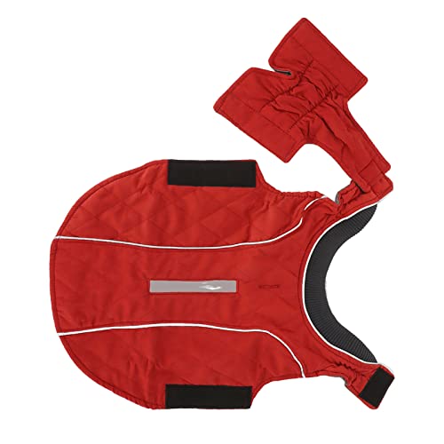 Hunde-Winterjacke, Retro-Schutz der Haare, Haustier-Winterkleidung, Rot, Verdicken FüR Große Hunde (XXXL) von HEEPDD